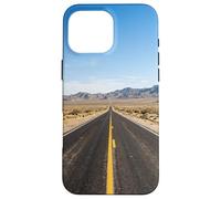 Custodia per iPhone 16 Pro Max Desert Highway Lungo Rettilineo Strada Vasto Paesaggio
