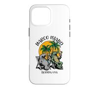 Custodia per iPhone 16 Pro Max Design divertente a forma di lamantino a coccodrillo di Marco Island Florida USA