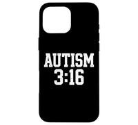 Custodia per iPhone 16 Pro Max Design Tipografico Accettazione Autismo