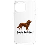 Custodia per iPhone 16 Pro Max Deutscher Wachtelhund Dog Bold Humor e Spaniel Sass