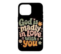 Custodia per iPhone 16 Pro Max Dio è follemente innamorato di te Fede cristiana Inspirational
