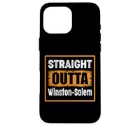 Custodia per iPhone 16 Pro Max Direttamente fuori Winston-Salem North Carolina USA Retro Humor