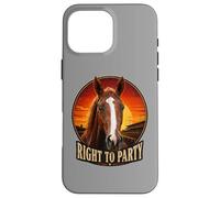 Custodia per iPhone 16 Pro Max Diritto alla festa Cavallo, Corsa di cavalli, Santa Anita, Del Mar