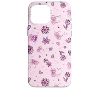 Custodia per iPhone 16 Pro Max Disney Minnie Mouse Cute Pink Spring Sweetness Pattern