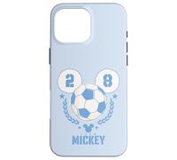 Custodia per iPhone 16 Pro Max Disney Team Mickey Soccer Ball Icon #28 Sports Championship