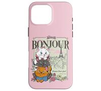 Custodia per iPhone 16 Pro Max Disney The Aristocats Marie Toulouse & Berlioz Bonjour