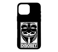 Custodia per iPhone 16 Pro Max Disobbedisci alla rivoluzione anonima per le persone anti-corrotte