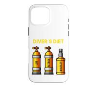 Custodia per iPhone 16 Pro Max Divers Dieta Divertente Immersioni Immersioni Nitrox Air Dieta Umorismo Uomini