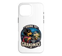 Custodia per iPhone 16 Pro Max Divertente bassotto andando alle nonne guida