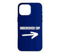 Custodia per iPhone 16 Pro Max Divertente compagno di polizia e sposato con un poliziotto sotto copertura