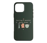 Custodia per iPhone 16 Pro Max Divertente cottura mentale Bake Down Baking Pun