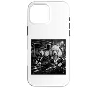 Custodia per iPhone 16 Pro Max Divertente Gangster Poodle Street Noir Dog Design