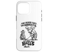 Custodia per iPhone 16 Pro Max Divertente Golf Moose The Older I Get Humor Joke