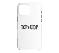 Custodia per iPhone 16 Pro Max Divertente ingegnere di rete Cybersecurity IT Support TCP UDP Code