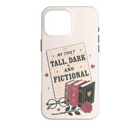 Custodia per iPhone 16 Pro Max Divertente lettore di romanzi romantici per amanti dei libri