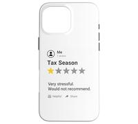 Custodia per iPhone 16 Pro Max Divertente Revisione della stagione fiscale Contabile Contabile Contabilità