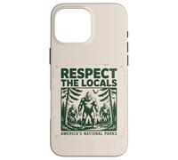 Custodia per iPhone 16 Pro Max Divertente rispetto La gente del posto Cryptids Folklure Sasquatch