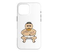 Custodia per iPhone 16 Pro Max Divertente Torta Grasso Mangiare Sumo