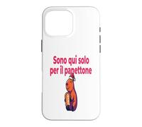 Custodia per iPhone 16 Pro Max Divertenti Frasi Natale Panettone Amanti Dolce