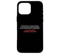 Custodia per iPhone 16 Pro Max Divina Commedia Inferno Virtute e Canoscenza Dante Alighieri