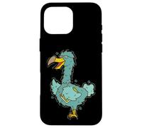 Custodia per iPhone 16 Pro Max Dodo Uccello con occhiali e libro