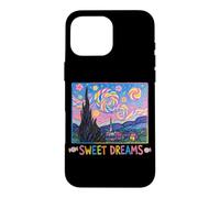 Custodia per iPhone 16 Pro Max Dolci Sogni Carino Van Gogh Notte Stellata Pittura Caramelle