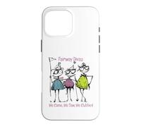 Custodia per iPhone 16 Pro Max Donne divertenti Golf Fairway dive Siamo venuti, abbiamo visto, abbiamo clubbed