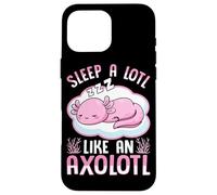 Custodia per iPhone 16 Pro Max Dormi un sacco come un axolotl