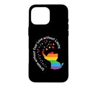 Custodia per iPhone 16 Pro Max Dream Without Fear Elephant LGBT Rainbow Gay Pride Month
