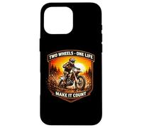 Custodia per iPhone 16 Pro Max Due ruote One Life Make It Count Dirt Bike Rider Moto