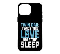 Custodia per iPhone 16 Pro Max Due volte l'amore metà del sonno Twin Dad