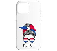 Custodia per iPhone 16 Pro Max Dutch Girl Dutch Heritage Netherlands Flag