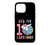 Custodia per iPhone 16 Pro Max È il mio decimo compleanno Ragazze di 10 anni Dab Unicorn & Donut