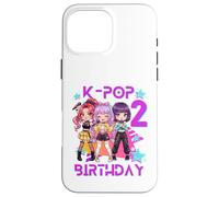 Custodia per iPhone 16 Pro Max È il mio secondo compleanno La simpatica ragazza del secondo compleanno di Chibi Kpop