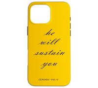 Custodia per iPhone 16 Pro Max Egli ti sosterrà Isaia 46:4