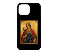 Custodia per iPhone 16 Pro Max Elegant Catholic Icon of St. Catherine of Alexandria