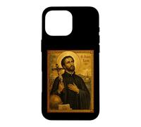 Custodia per iPhone 16 Pro Max Elegante icona cattolica di San Francesco Saverio