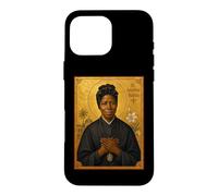 Custodia per iPhone 16 Pro Max Elegante icona cattolica di Santa Giuseppina Bakhita
