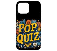 Custodia per iPhone 16 Pro Max Emblema Quiz Pop Fiorito