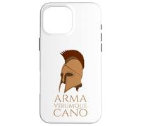 Custodia per iPhone 16 Pro Max Eneide - Mitologia romana - Arma Virumque - Latino classico
