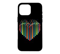 Custodia per iPhone 16 Pro Max Energia rinnovabile Wind Turbine Cuore Mulino a vento