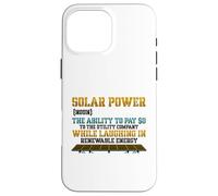 Custodia per iPhone 16 Pro Max Energia solare Sostantivo Pannello solare Proprietario Elettrico Bill