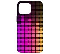 Custodia per iPhone 16 Pro Max Equalizzatore Rainbow Music Lover Sound Engineer Audio Pattern