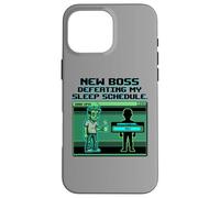 Custodia per iPhone 16 Pro Max Expecting Dad Gamer New Boss Sleep Schedule