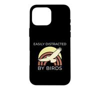 Custodia per iPhone 16 Pro Max Facilmente distratto dagli uccelli ornitologia Wildlife Birder