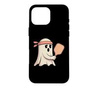 Custodia per iPhone 16 Pro Max Fantasma che gioca a pickleball con grafica a bandana