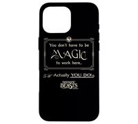Custodia per iPhone 16 Pro Max Fantastic Beasts and Where to Find Them Magic To Work Here