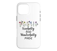 Custodia per iPhone 16 Pro Max Fearfully & Wonderfully Made Sign Bible Verse Psalm 139:14