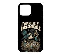 Custodia per iPhone 16 Pro Max Financially Irresponsible Funny Gazza Shiny Things Design