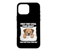 Custodia per iPhone 16 Pro Max First They Steal Your Heart - Border Terrier Amante Dog Mom